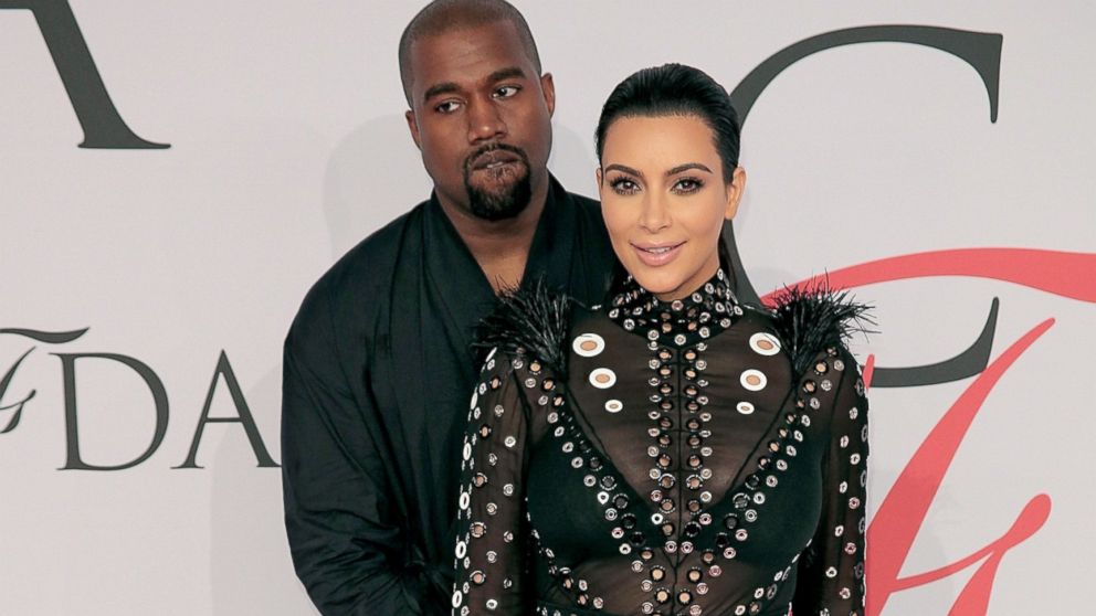 Kanye West and Kim Kardashian West attend the 2015 CFDA Fashion Awards at Alice Tully Hall at Lincoln Center, June 1, 2015, in New York City.