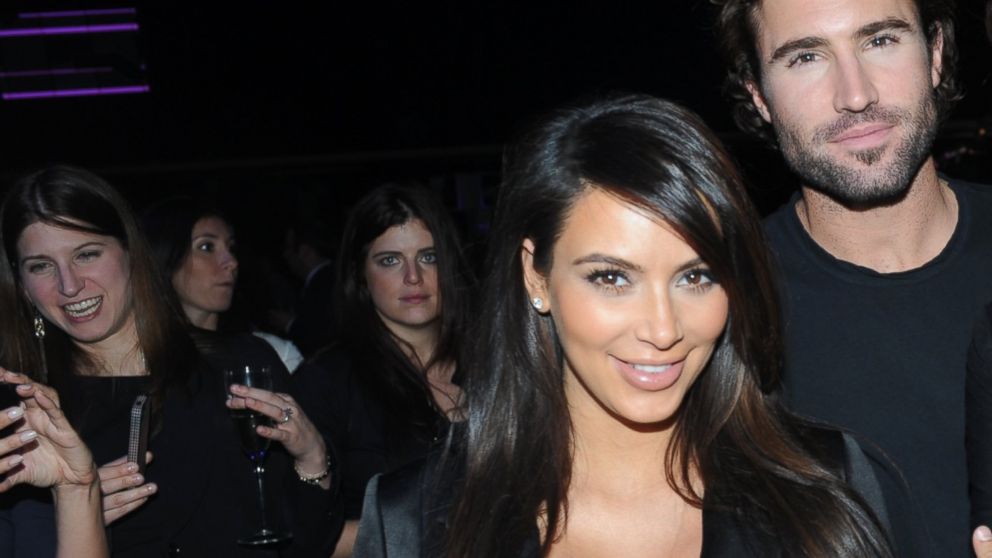 Kim Kardashian and Brody Jenner attend the E! Entertainment 2013 Upfront at The Grand in New York, April 22, 2013.
