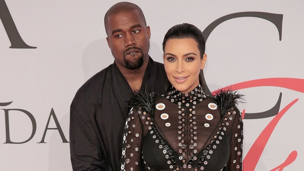 Kanye West and Kim Kardashian West attend the 2015 CFDA Fashion Awards at Alice Tully Hall at Lincoln Center on June 1, 2015 in New York City.