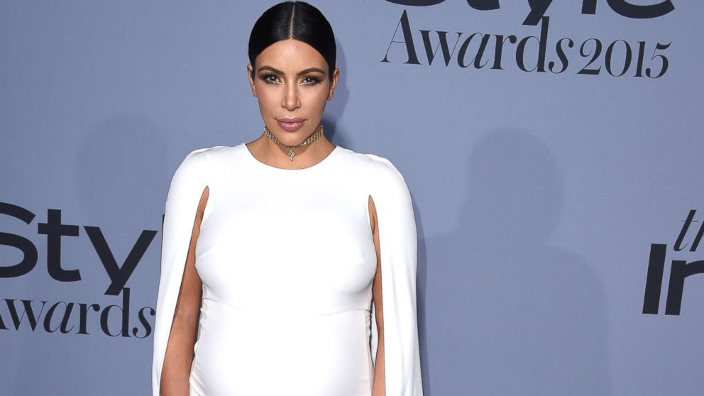 Kim Kardashian West arrives at the InStyle Awards, Oct. 26, 2015 in Los Angeles.