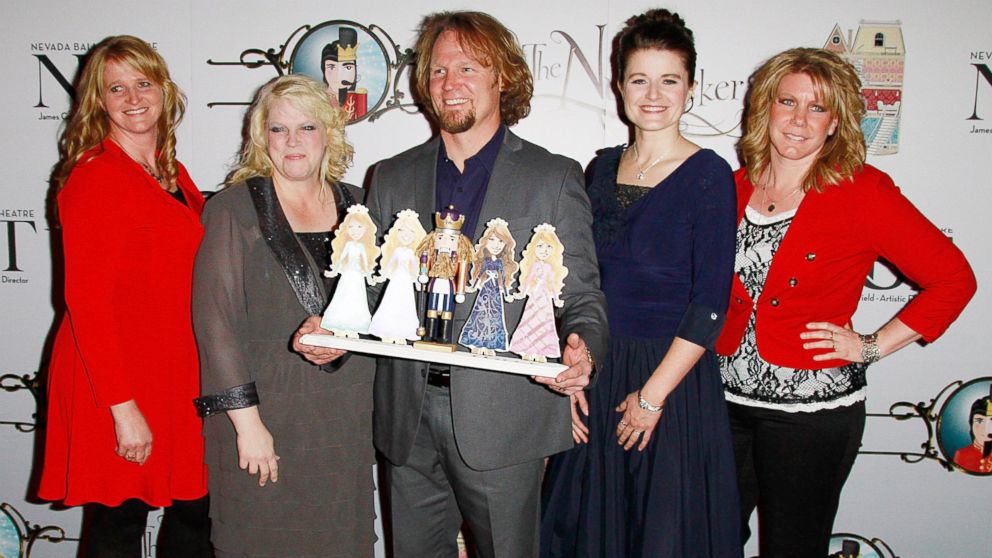 Cast of TLC's "Sister Wives" Christine Brown, Janelle Brown, Kody Brown, Robyn Brown  and Meri Brown attend the Nevada Ballet Theatre's Production of "The Nutcracker" at the Smith Center, Dec. 15, 2012, in Las Vegas.