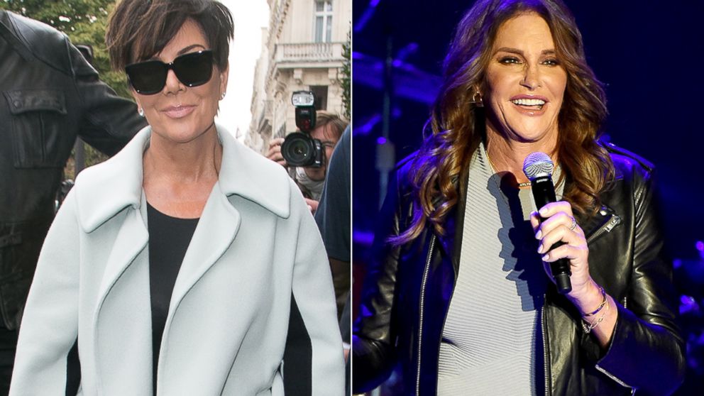 Kris Jenner is pictured on Oct. 3, 2015 in Paris. Caitlyn Jenner is pictured on July 24, 2015 in Los Angeles. 