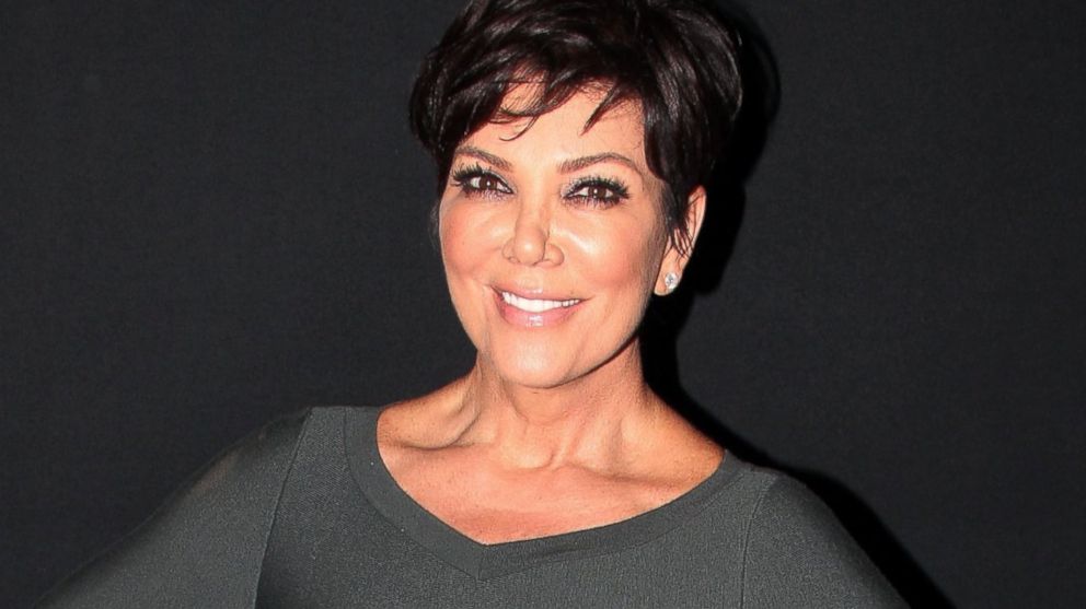 Kris Jenner poses backstage at "Chicago" on Broadway at The Ambassador Theater, Sept. 23, 2013 in New York.