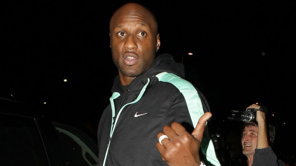 Lamar Odom is seen arriving at LAX airport, Nov. 27, 2013, in Los Angeles.  