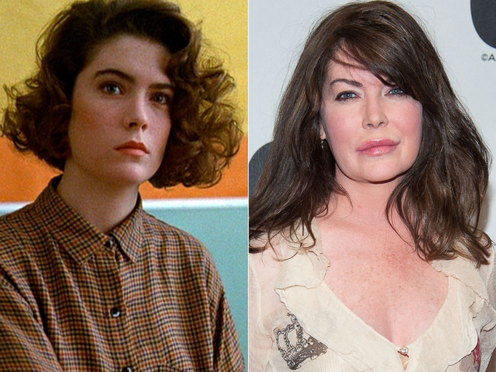 PHOTO:  Lara Flynn Boyle as Donna Hayward in 'Twin Peaks', 1990. | Lara Flynn Boyle in Beverly Hills, Calif., April 23, 2013.