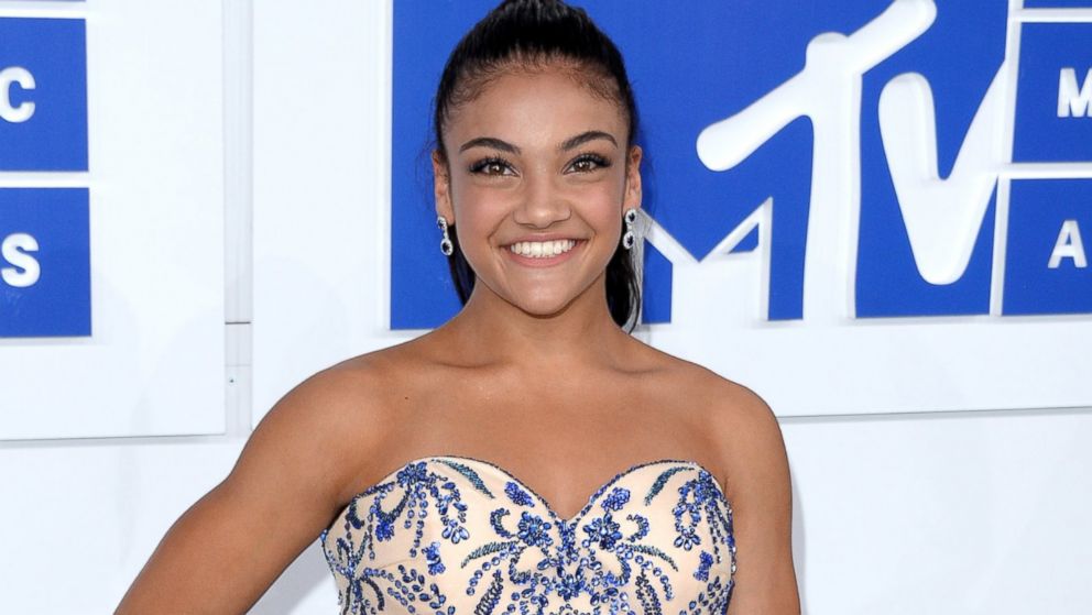 PHOTO: Laurie Hernandez attends the 2016 MTV Video Music Awards at Madison Square Garden, Aug. 28, 2016, in New York City.
