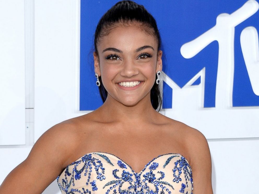 PHOTO: Laurie Hernandez attends the 2016 MTV Video Music Awards at Madison Square Garden, Aug. 28, 2016, in New York City.