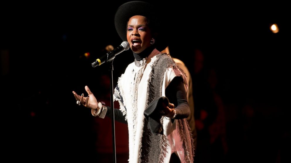 Lauryn Hill performs during The Wailers 30th Anniversary Performance at The Apollo Theater in New York, Nov. 29, 2014.