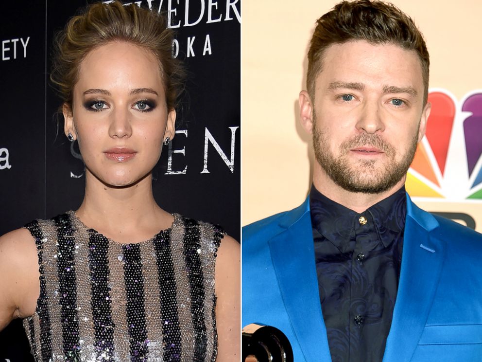 PHOTO: Jennifer Lawrence, left, says she has a celebrity crush on Justin Timberlake.
