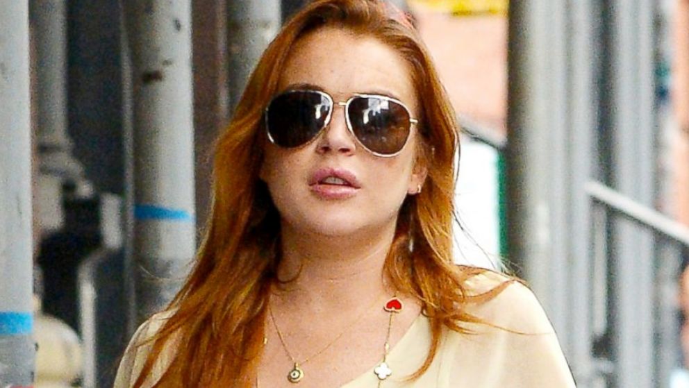 Lindsay Lohan is seen out in New York City, July 1, 2014.