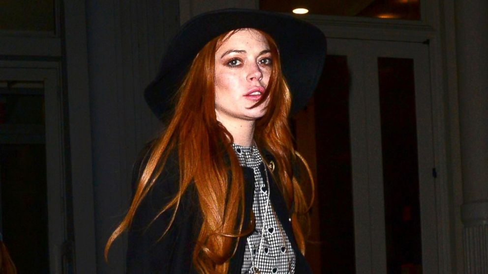Lindsay Lohan is seen walking in SoHo, April 9, 2014, in New York.