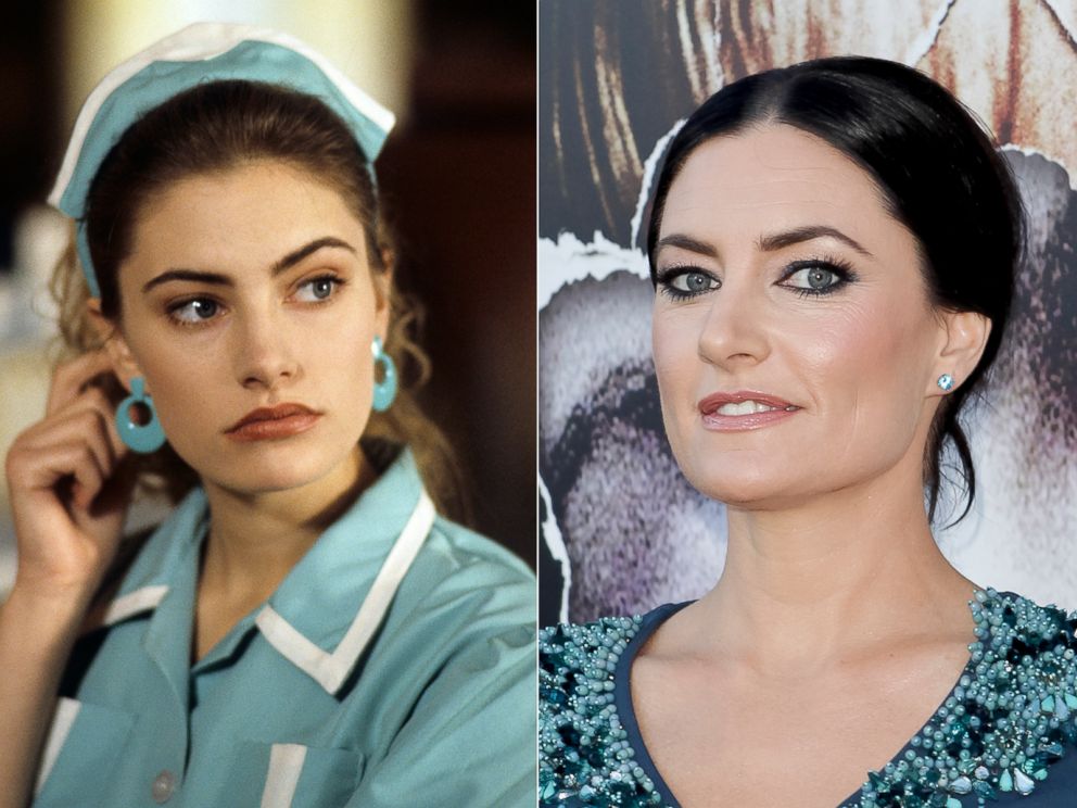 PHOTO: Madchen Amick in a scene from 'Twin Peaks', 1990. | Madchen Amick in Los Angeles, Calif., July 16, 2014.