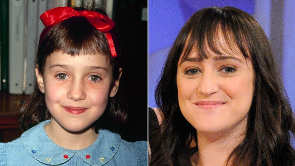 Mara Wilson in 1990, and on the Katie show June 3, 2013.