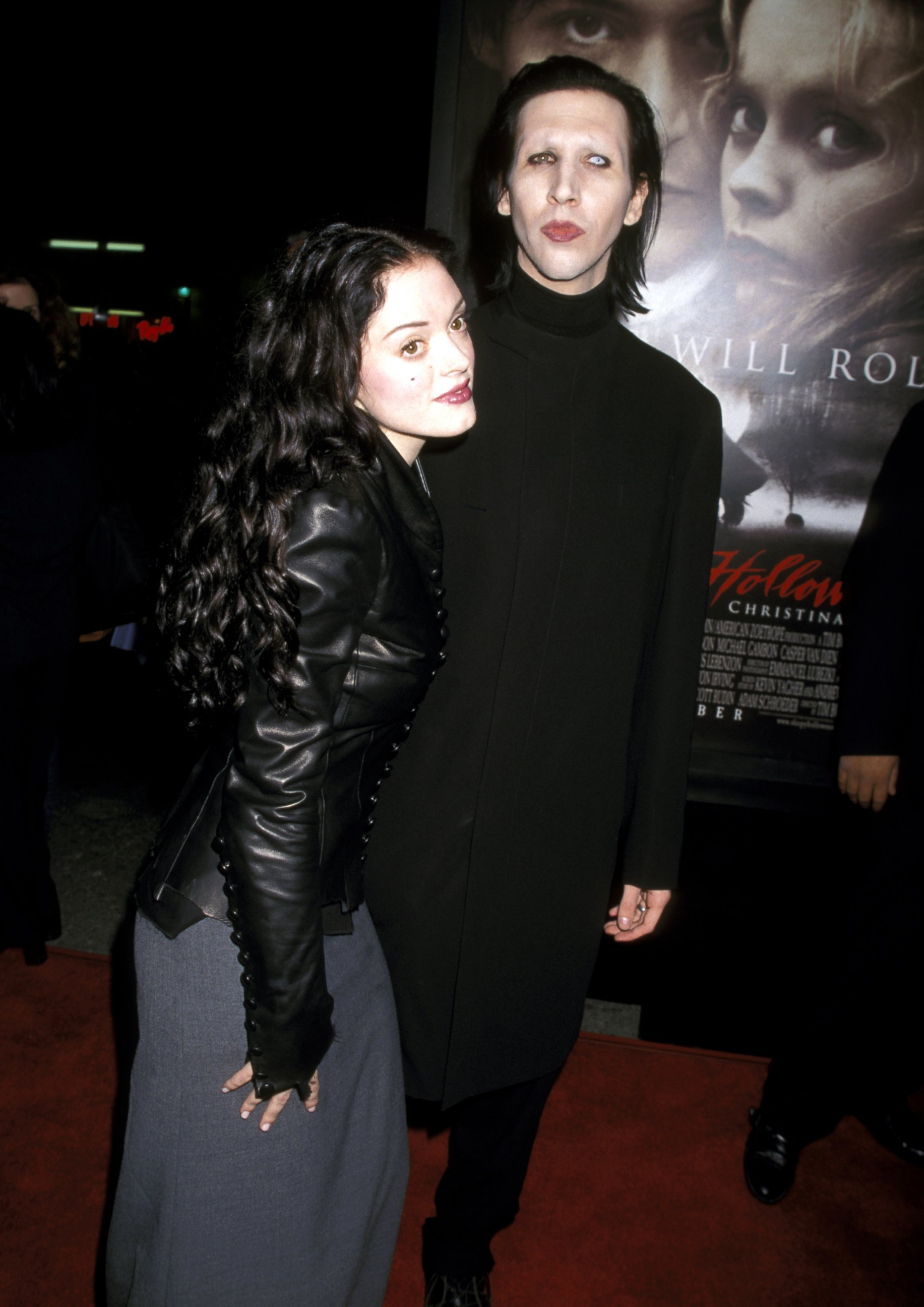 PHOTO: Rose McGowan and Marilyn Manson attend the premiere of "Sleepy Hollow" at Mann Chinese Theater in Hollywood, Calif., Nov. 17, 1999.
