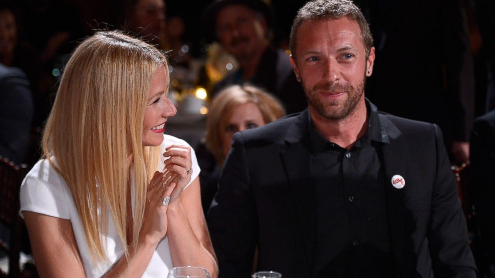 Gwyneth Paltrow, left, and Chris Martin, right, are pictured on Jan. 11, 2014 in Beverly Hills, Calif. 