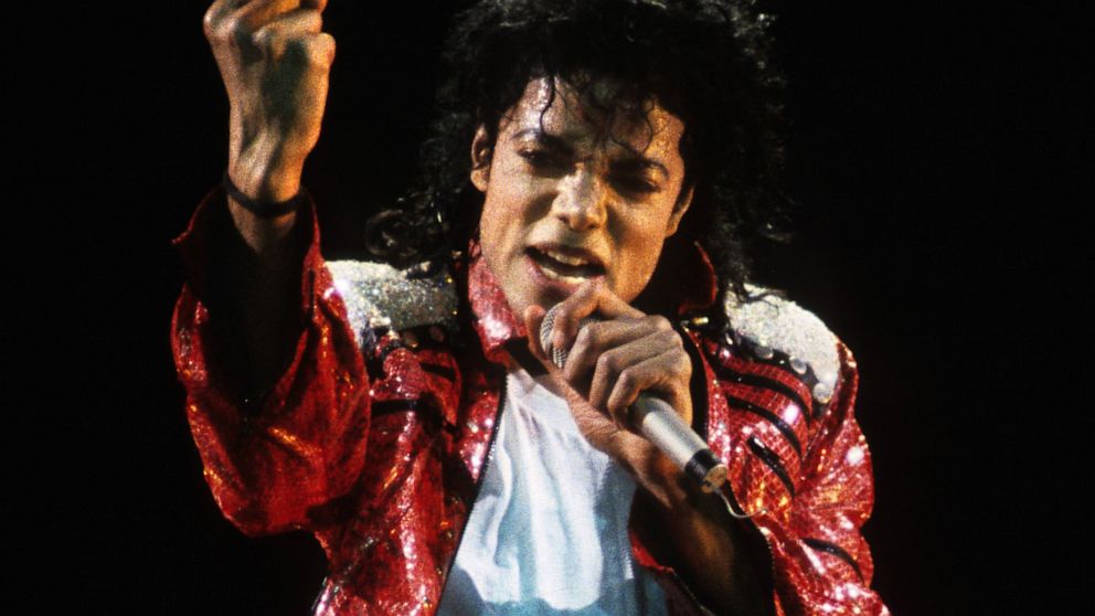 Michael Jackson performs in concert in 1986.