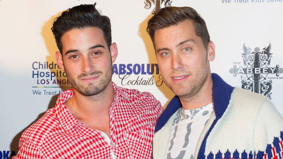Actor Michael Turchin and singer Lance Bass attend The Abbey's 8th annual Christmas In September Event benefiting The Children's Hospital Los Angeles at The Abbey on Sept. 24, 2013, in West Hollywood, Calif.  