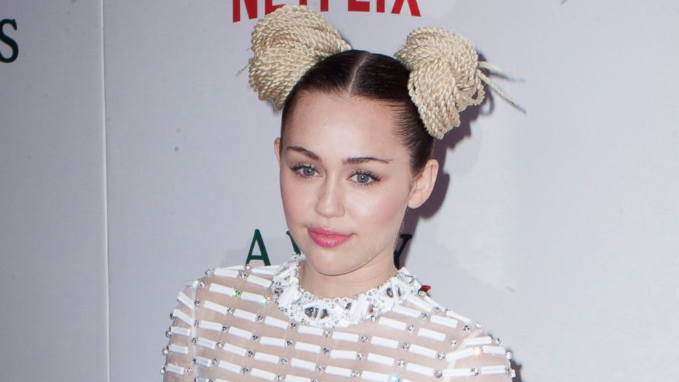 Miley Cyrus attends "A Very Murray Christmas" New York Premiere at Paris Theater, Dec. 2, 2015, in New York City.
