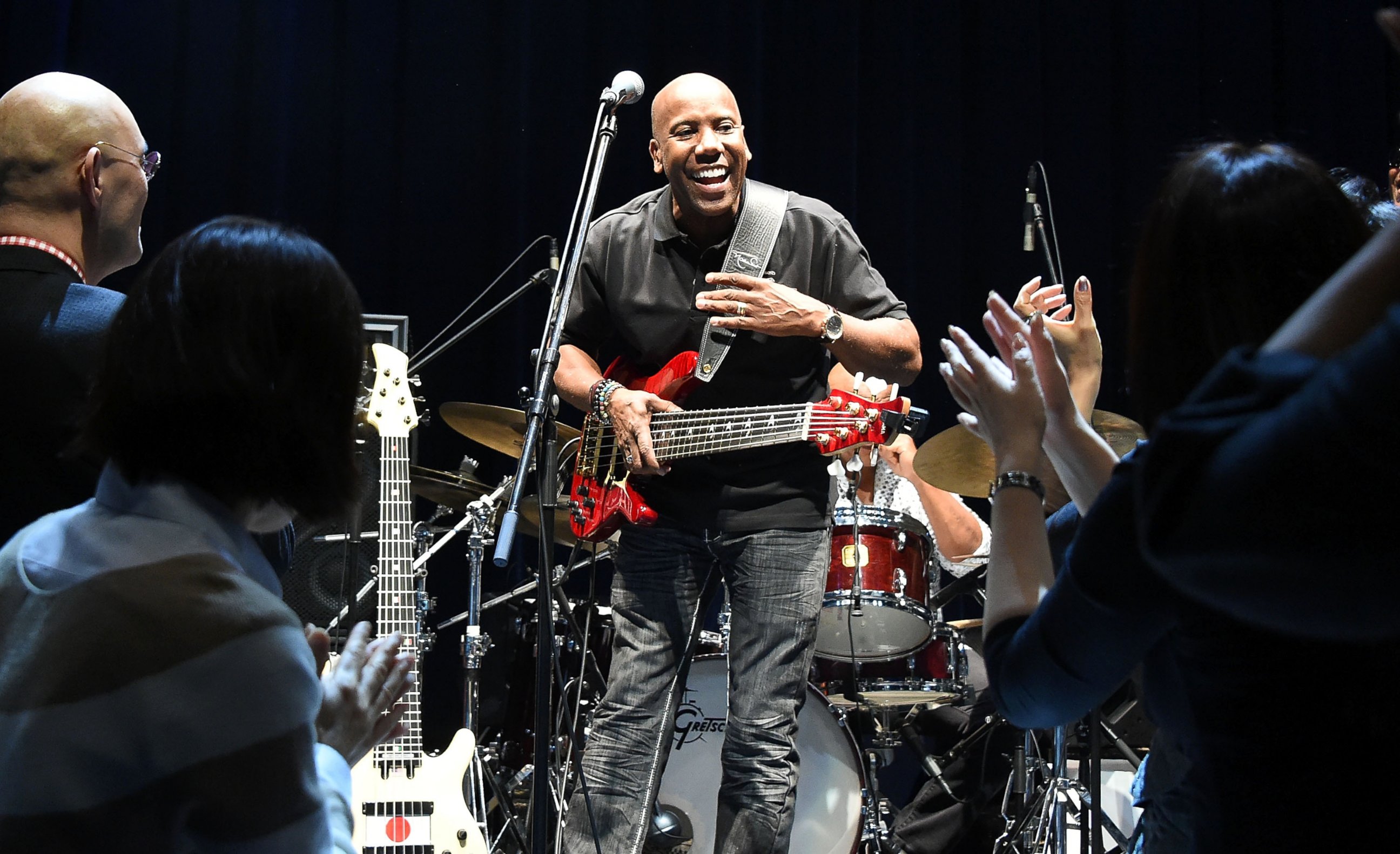 PHOTO: Bassist Nathan East performs on stage during the Nathan East Solo Debut Concert