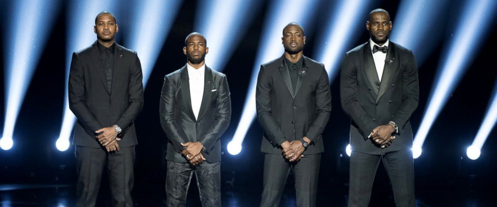 ESPYS 2016: LeBron James, Dwyane Wade, Chris Paul and Carmelo Anthony ...