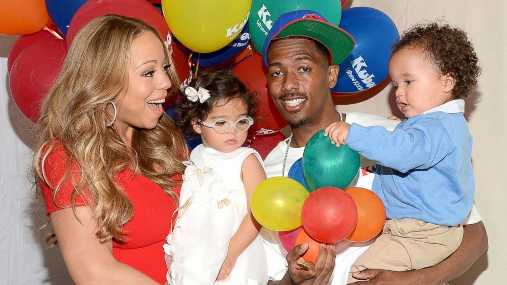 Mariah Carey, Nick Cannon and their twins Monroe and Moroccan Cannon attend "Family Day" hosted by Nick Cannon at Santa Monica Pier in Santa Monica, Calif., Oct. 6, 2012.