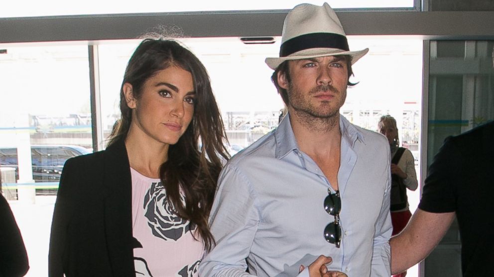 Ian Somerhalder and Nikki Reed are seen at Nice airport during the 68th annual Cannes Film Festival on May 22, 2015 in Cannes, France.  
