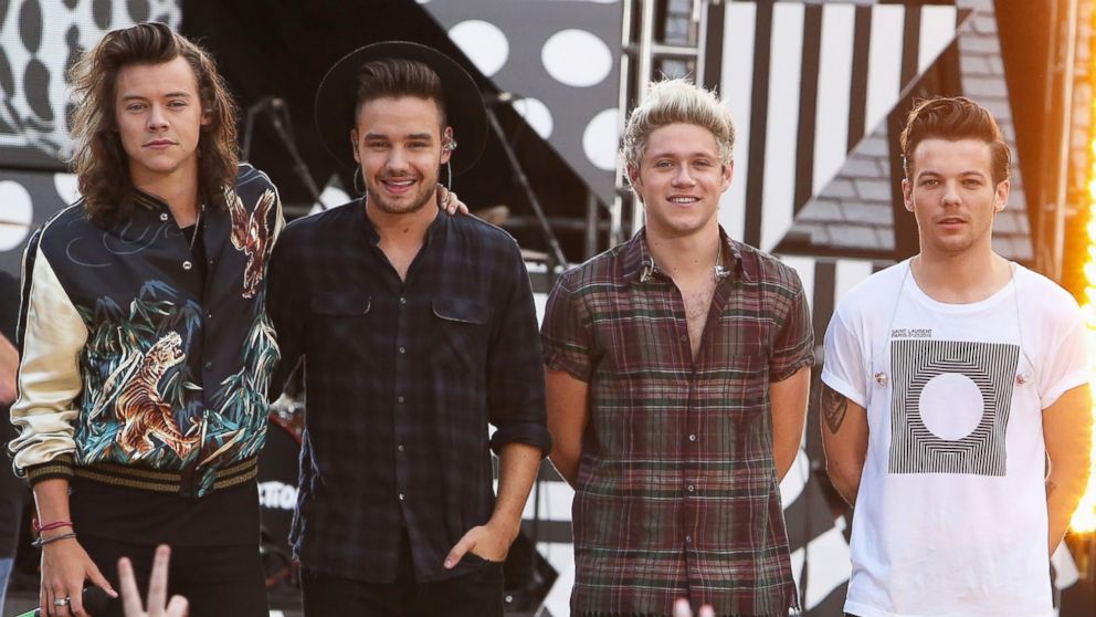 One Direction is pictured performing on ABC's "Good Morning America" in Central Park on Aug. 4, 2015 in New York City. 