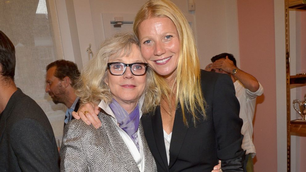 Blythe Danner, left, and Gwyneth Paltrow, right, are pictured on May 6, 2014 in Los Angeles.