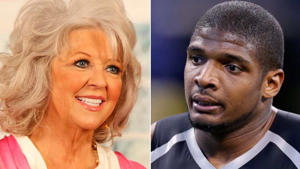From left, Paula Deen in Detroit, Mich., April 25, 2013, and Michael Sam in Indianapolis, Indiana, Feb. 24, 2014.