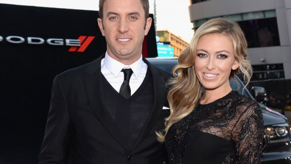 Pro golfer Dustin Johnson and model Paulina Gretzky attend the 2013 American Music Awards Powered by Dodge at Nokia Theatre L.A. Live, Nov. 24, 201, in Los Angeles.  