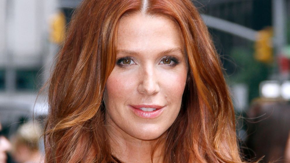 Poppy Montgomery leaves the "Late Show with David Letterman" at Ed Sullivan Theater, July 9, 2014, in New York City.