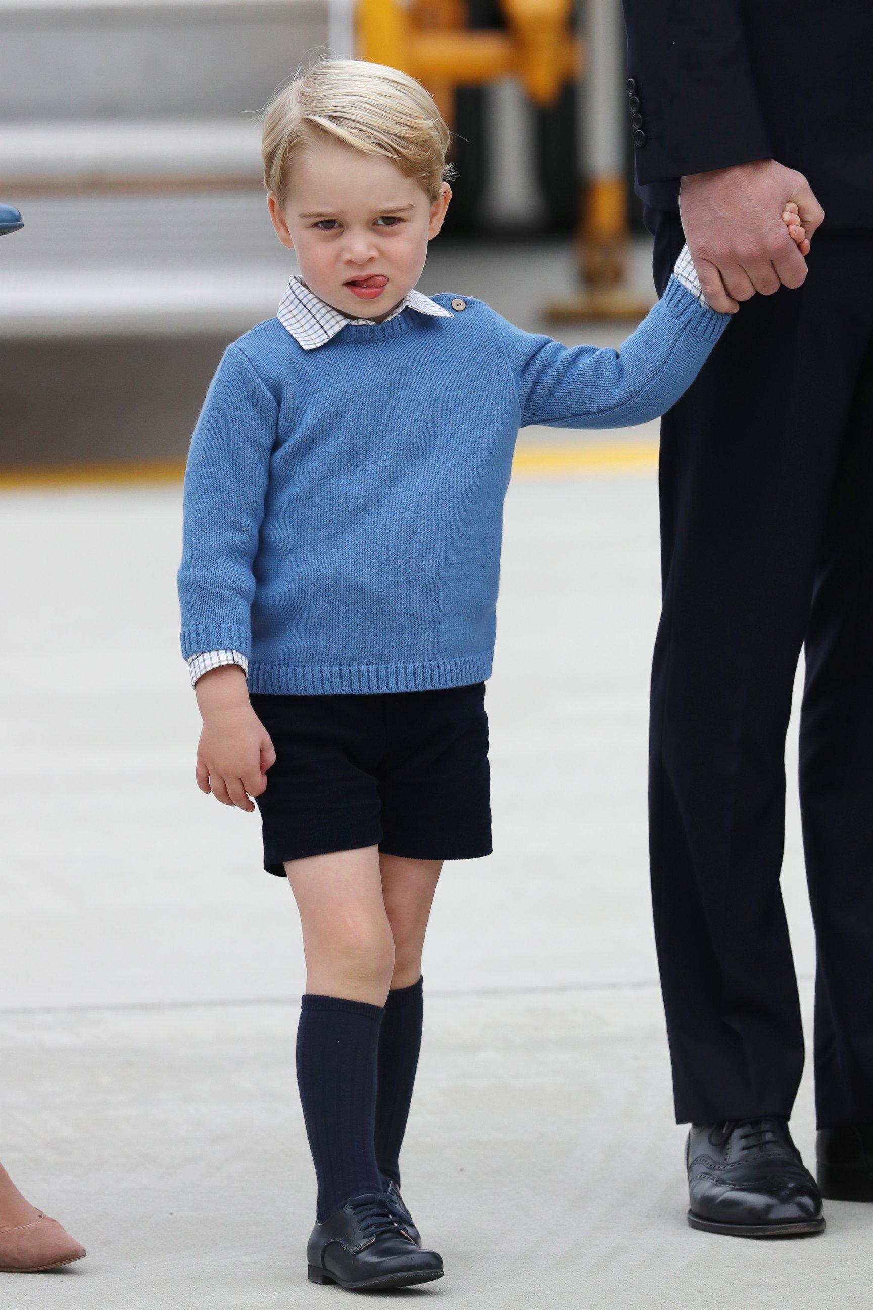 PHOTO: Prince George of Cambridge arrives at the Victoria Airport on Sept. 24, 2016 in Victoria, Canada. 
