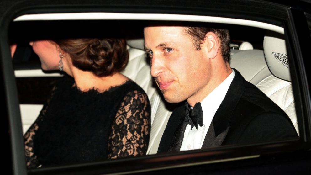 Prince William, Duke of Cambridge and Catherine, Duchess of Cambridge leave the Royal Variety Performance at the Palladium Theatre, Nov. 13, 2014 in London.