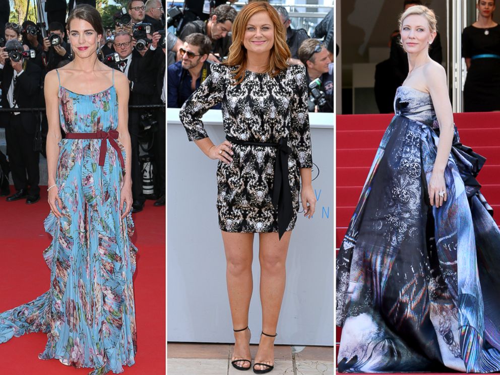 PHOTO: Charlotte Casiraghi, Amy Poehler and Cate Blanchett arrive at the 68th annual Cannes Film Festival, May 17, 2015, in Cannes, France.