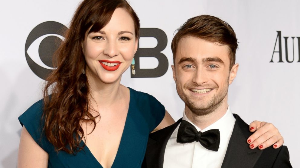 Erin Darke and Daniel Radcliffe attend the 68th Annual Tony Awards at Radio City Music Hall, June 8, 2014, in New York City.