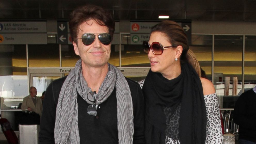Daisy Fuentes and Richard Marx are seen at LAX, Dec. 10, 2015 in Los Angeles.