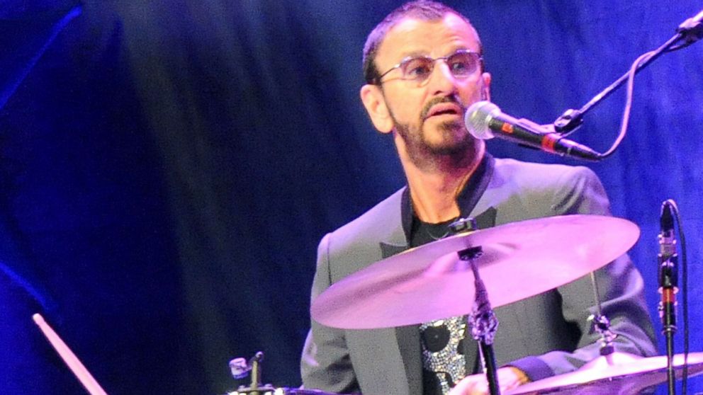 Ringo Starr performs at The Peace Center, Feb. 17, 2015, in Greenville, South Carolina.