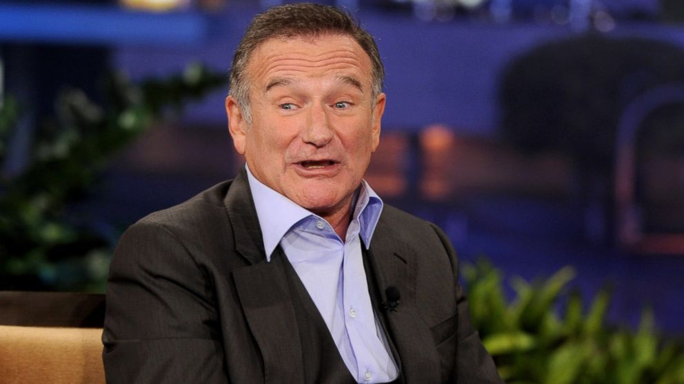 Robin Williams is pictured on the "Tonight Show With Jay Leno" on Nov. 16, 2011 in Burbank, Calif.  