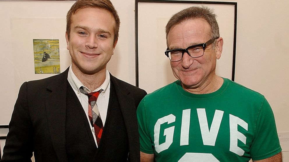 Zak Williams and Robin Williams attend the Timo Pre Fall 2009 Launch with Interview Magazine at Phillips De Pury, Nov. 18, 2008, in New York City.