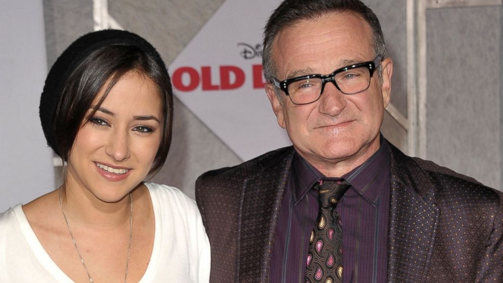 Zelda Williams, left, and Robin Williams, right, arrive at the "Old Dogs" premiere at the El Capitan Theatre on Nov. 9, 2009 in Hollywood, Calif.  