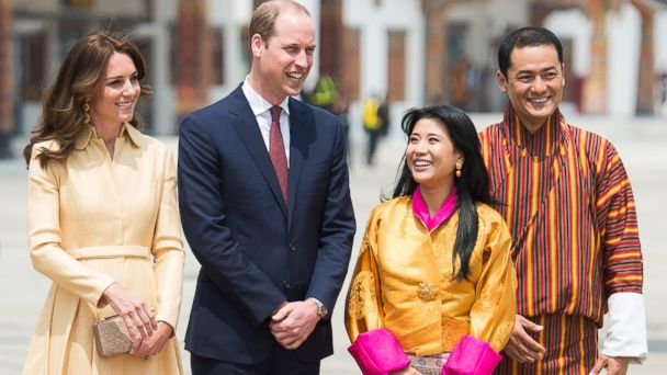 Prince William And Kate Meet Bhutan S King And Queen Abc News prince william and kate meet bhutan s