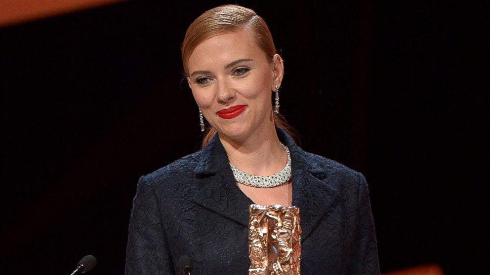 Scarlett Johansson is pictured on Feb. 28, 2014 in Paris, France.