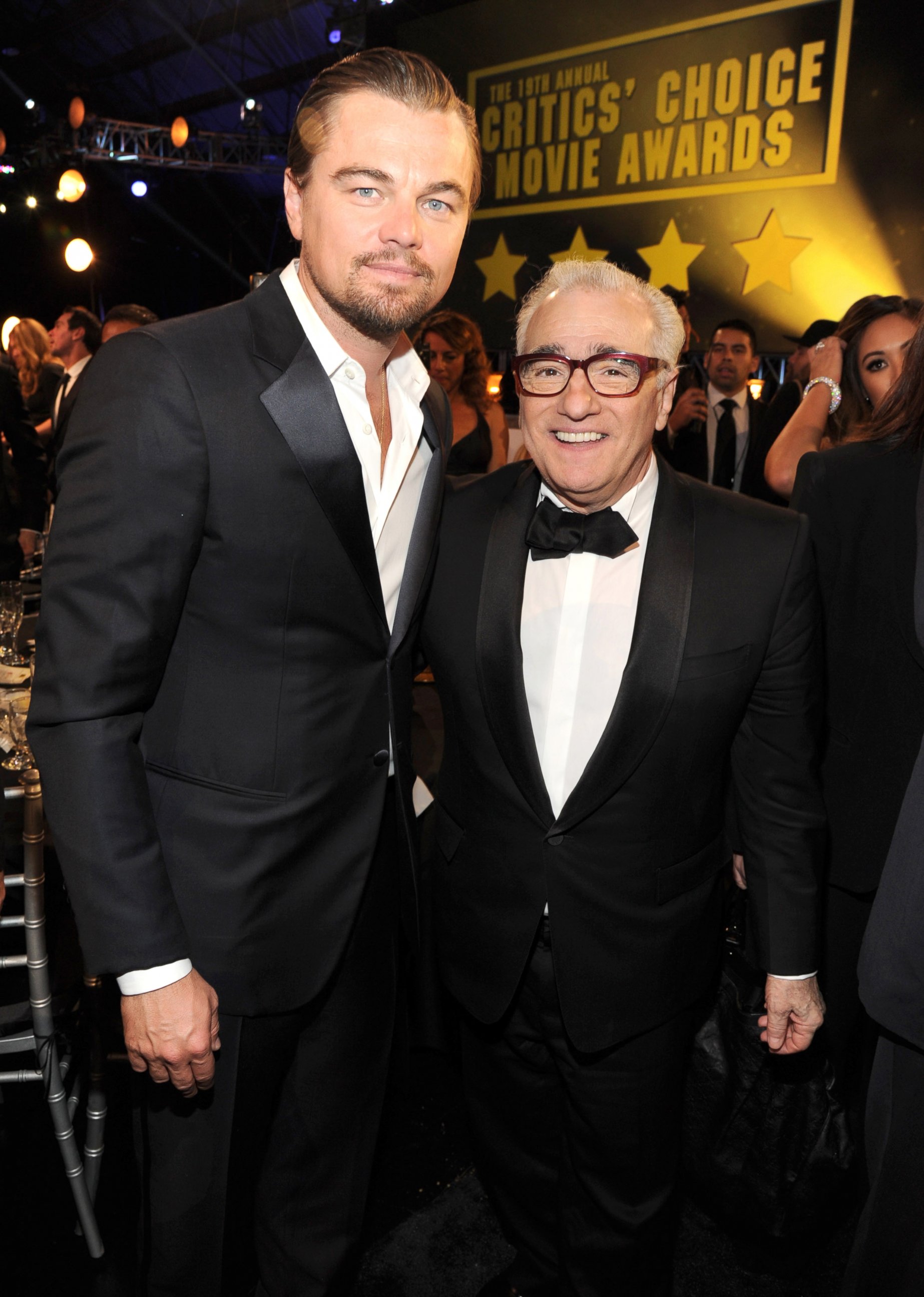 PHOTO: Leonardo DiCaprio and Martin Scorsese attend the19th Annual Critics' Choice Movie Awards at Barker Hangar, Jan. 16, 2014 in Santa Monica, Calif.