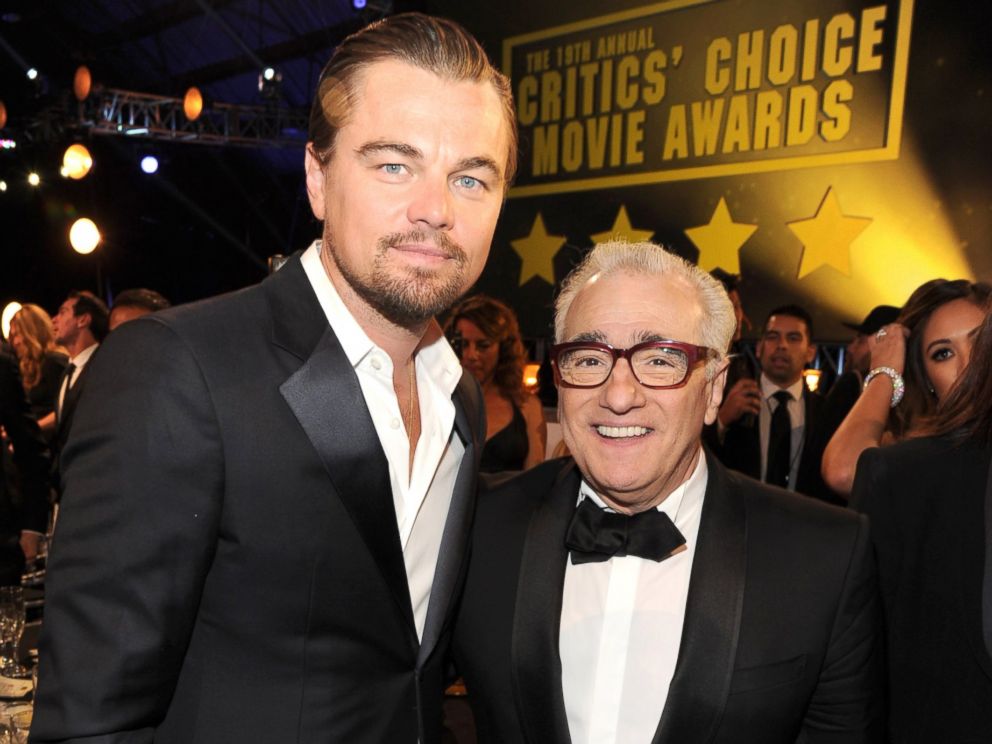 PHOTO: Leonardo DiCaprio and Martin Scorsese attend the19th Annual Critics Choice Movie Awards at Barker Hangar, Jan. 16, 2014 in Santa Monica, Calif.