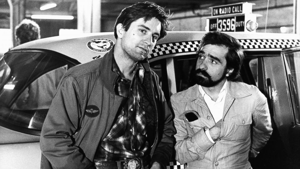 PHOTO: Robert De Niro and Martin Scorsaese on the set of the film "Taxi Driver" in 1976.