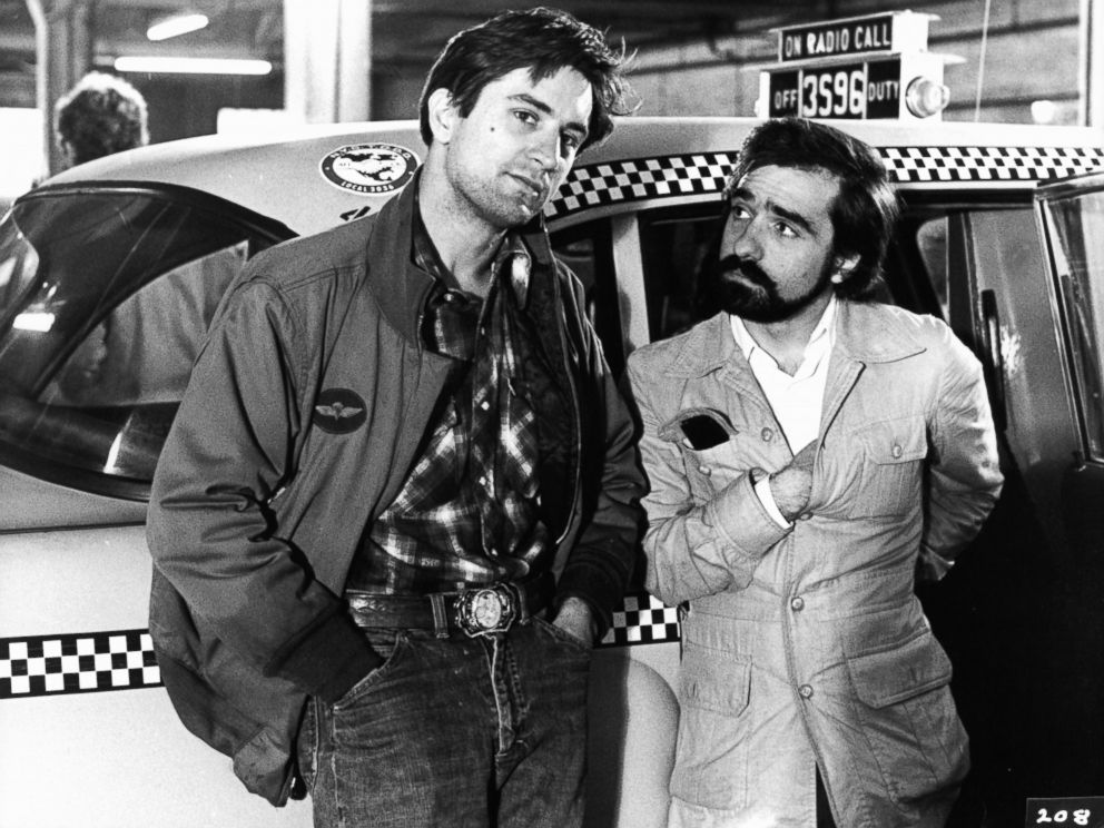 PHOTO: Robert De Niro and Martin Scorsaese on the set of the film Taxi Driver in 1976.