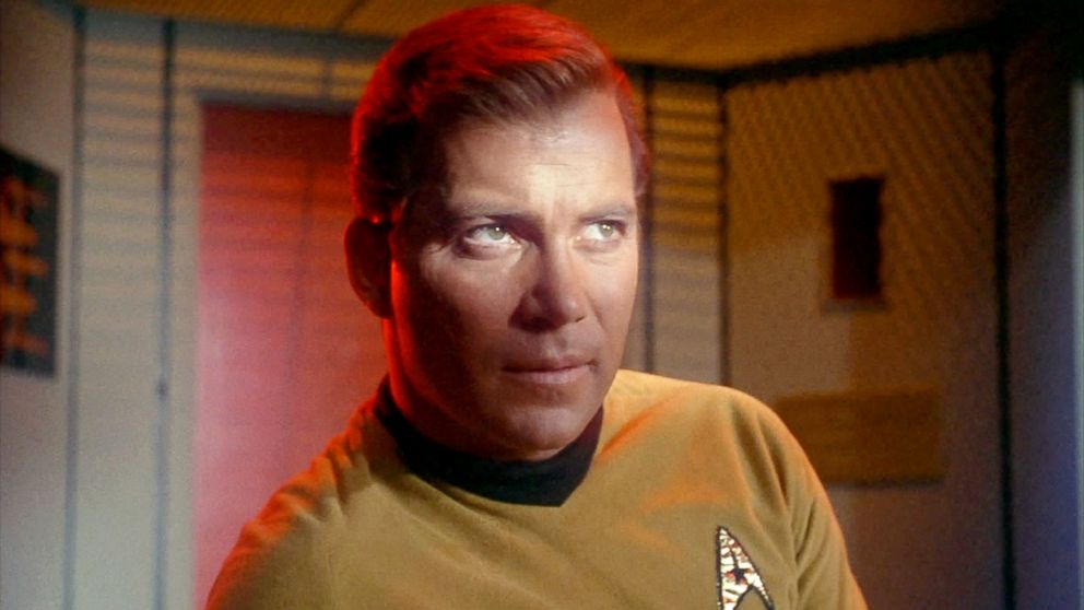 William Shatner as Captain James T. Kirk in "Star Trek."