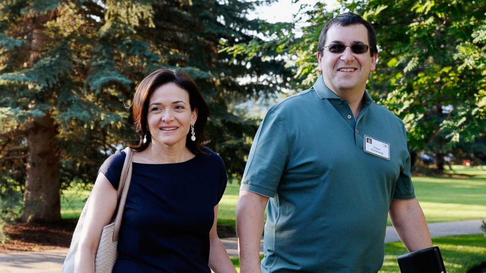 PHOTO: Sheryl Sandberg, COO of Facebook, and her husband David Goldberg arrive for the Allen & Co. annual conference at the Sun Valley Resort on July 10, 2013 in Sun Valley, Idaho. 