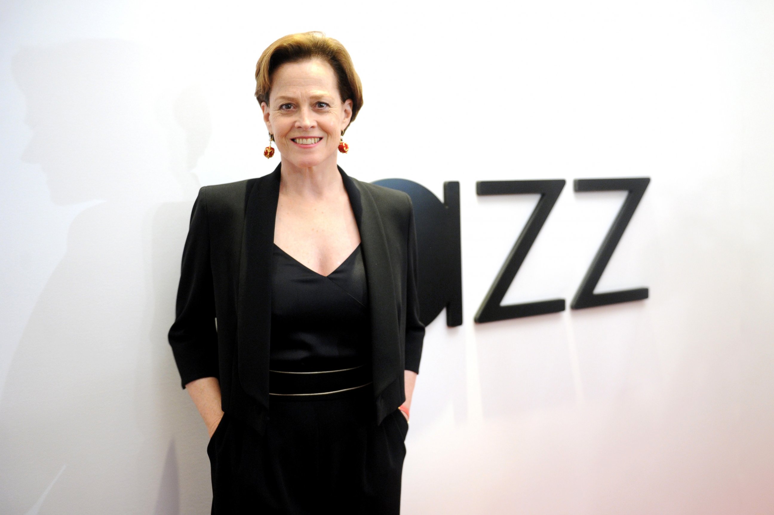 PHOTO: Sigourney Weaver attends the opening of the Mica and Ahmet Ertegun Atrium at Jazz at Lincoln Center, Dec. 17, 2015, in New York City.