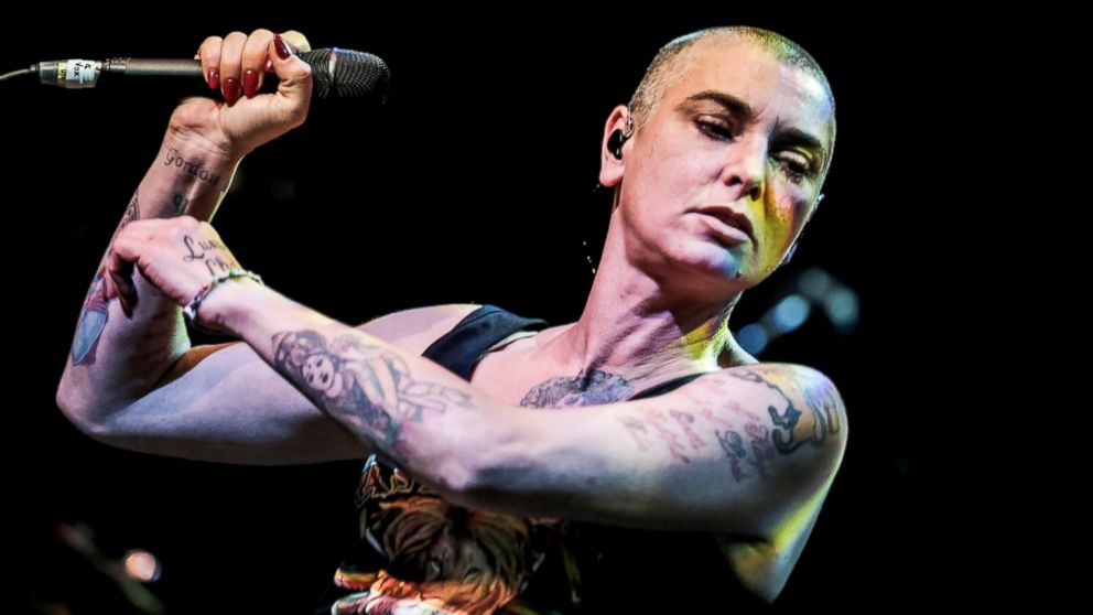 Sinead O'Connor performs on stage at The Roundhouse, Aug. 12, 2014, in London.